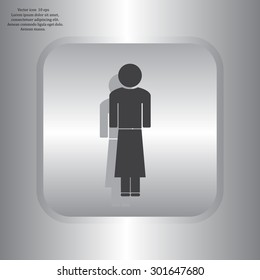 Woman - vector icon