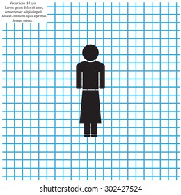 Woman - vector icon