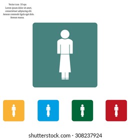 Woman - vector icon