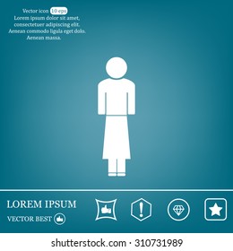 Woman - vector icon