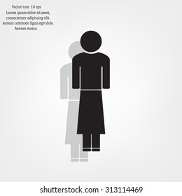Woman - vector icon