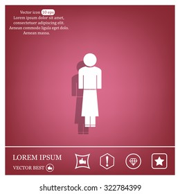 Woman - vector icon