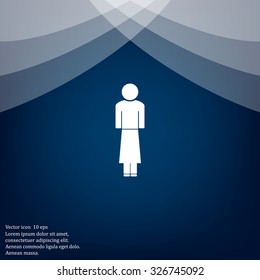 Woman - vector icon