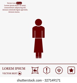 Woman - vector icon