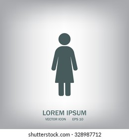 Woman - vector icon