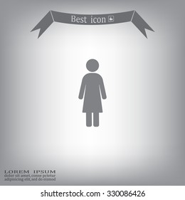 Woman - vector icon