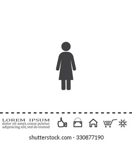 Woman - vector icon