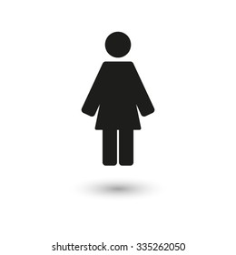 Woman  - vector icon