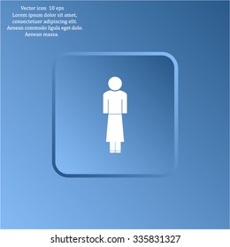 Woman - vector icon