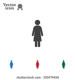 Woman - vector icon