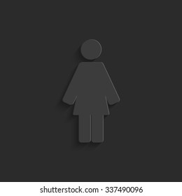 Woman - vector icon