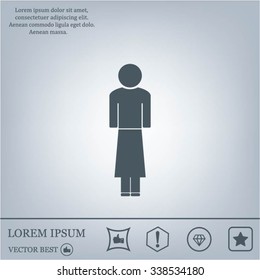 Woman - vector icon
