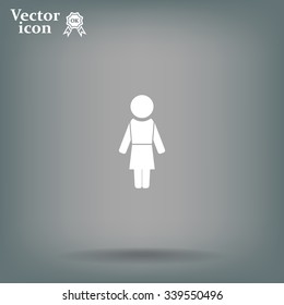 Woman - vector icon