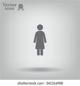 Woman - vector icon