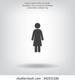 Woman - vector icon