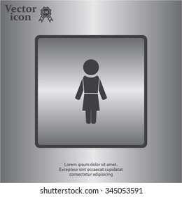 Woman - vector icon