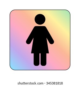 Woman - vector icon
