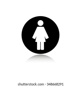 Woman - vector icon