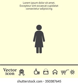 Woman - vector icon