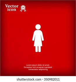 Woman - vector icon