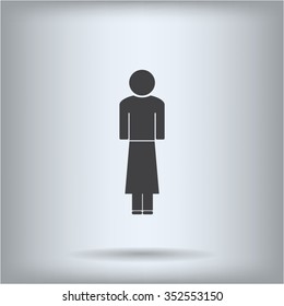 Woman - vector icon