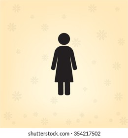 Woman - vector icon