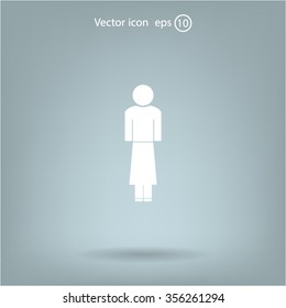 Woman - vector icon