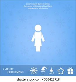 Woman - vector icon