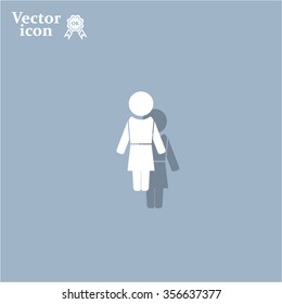 Woman - vector icon