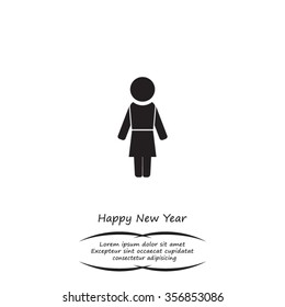 Woman - vector icon