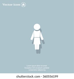 Woman - vector icon