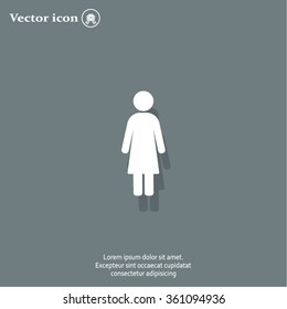 Woman - vector icon