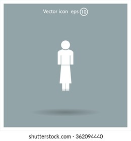 Woman - vector icon
