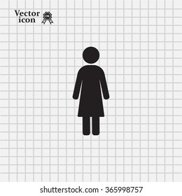 Woman - vector icon