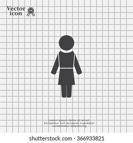 Woman - vector icon