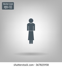Woman - vector icon