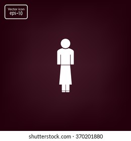 Woman - vector icon