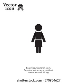 Woman - vector icon