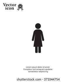 Woman - vector icon
