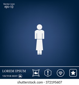 Woman - vector icon