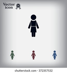 Woman - vector icon