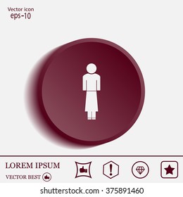 Woman - vector icon