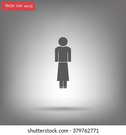 Woman - vector icon