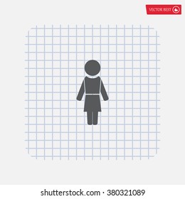 Woman - vector icon