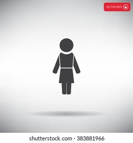 Woman - vector icon