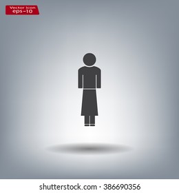 Woman - vector icon