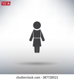 Woman - vector icon