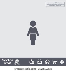 Woman - vector icon