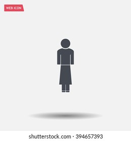 Woman - vector icon