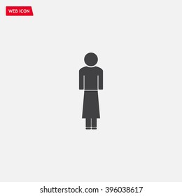 Woman - vector icon